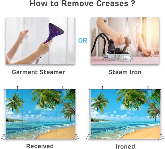 Thumbnail 6 de CORFOTO 7x5ft Taj Mahal Pink Cloud backdrop for wedding and photo booth setups