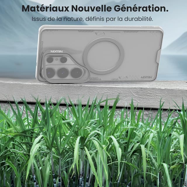 Detalle 2 de Coque Nillkin Iceblade Magnétique pour Samsung Galaxy S26 Ultra 5G (6,9 pouces) — transparente avec couvercle caméra