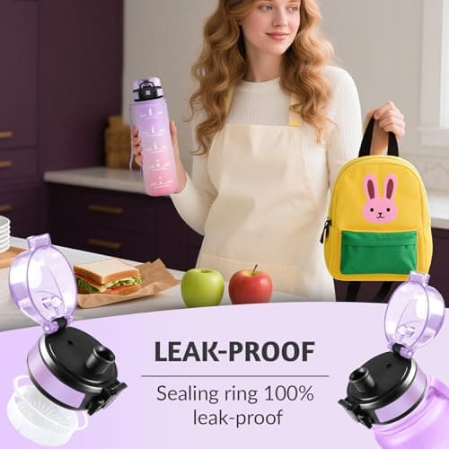 Thumbnail 4 de HoneyHolly Botella Agua 1 L para gimnasio y exterior 🚰