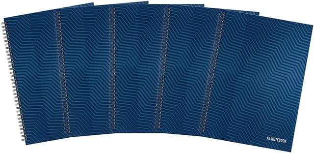 Detalle de Summit A4 Hardback Wirebound Notebook (Ruled) — 160 pages, pack of 5