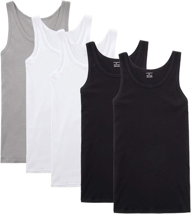 Detalle de Lot de 5 débardeurs homme NUOZA en coton (toutes tailles et couleurs)