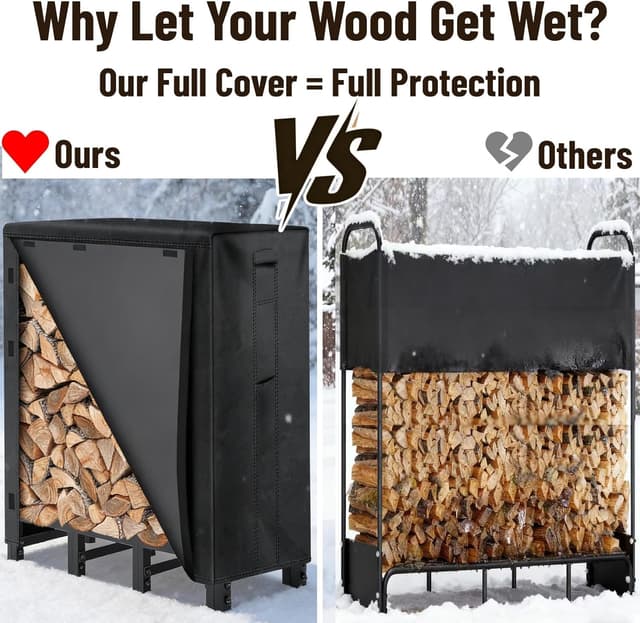 Detalle de AMAGABELI Garden & Home log rack 1.2m