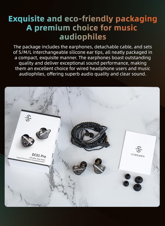 Thumbnail 6 de EZ EAR CCZ DC01 PRO HiFi-In-Ear-Monitor Kopfhörer (lila) – kabelgebundene Gaming-InEars mit 0-Latenz-Kabel