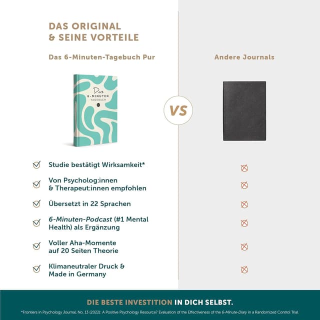 Thumbnail 5 de 6‑Minuten Tagebuch 2026 Dankbarkeitstagebuch 📘