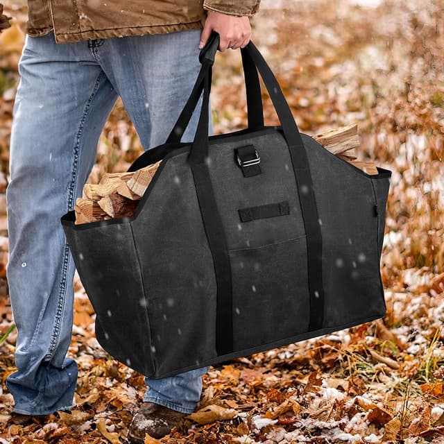 Thumbnail 4 de BONTHEE kaminholztasche 58×28×45 cm 🪵