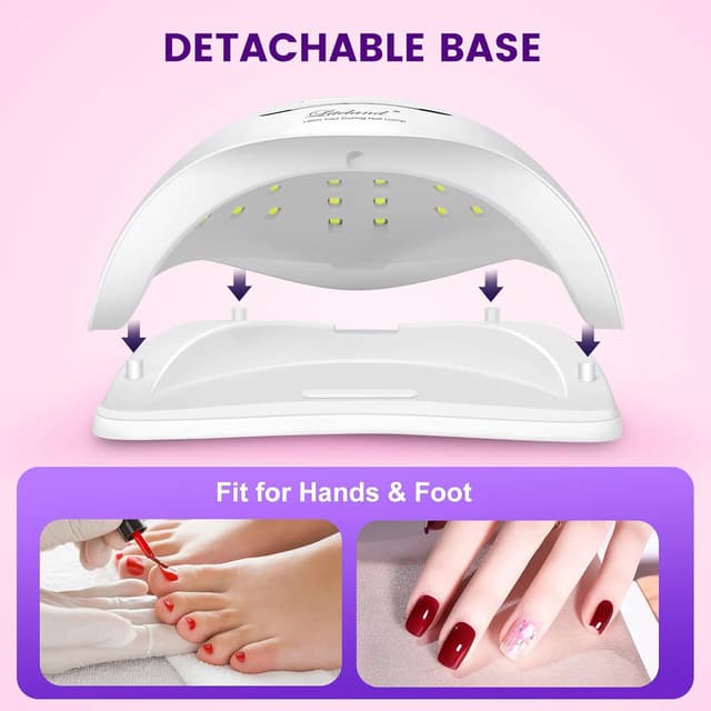 Detalle 2 de UV Gel Nail Lamp (150W) UV Nail Dryer LED Light with 4 Timers for Gel Polish Curing