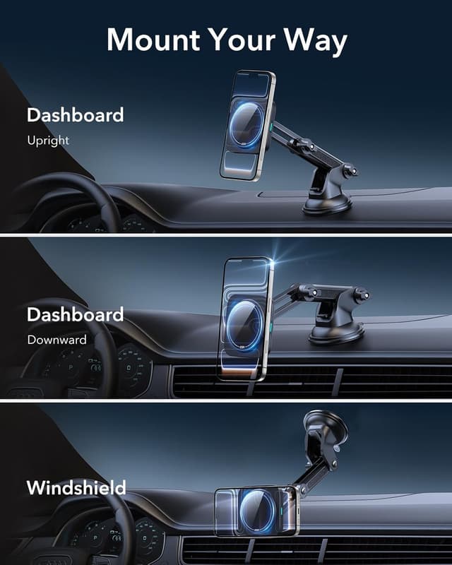 Detalle de ESR S25 MagSafe Car Mount Charger 15W