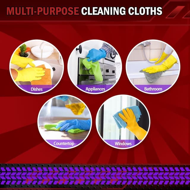 Thumbnail 6 de AIDEA Microfibre Cloth 24 Pack 30x40cm 🧽