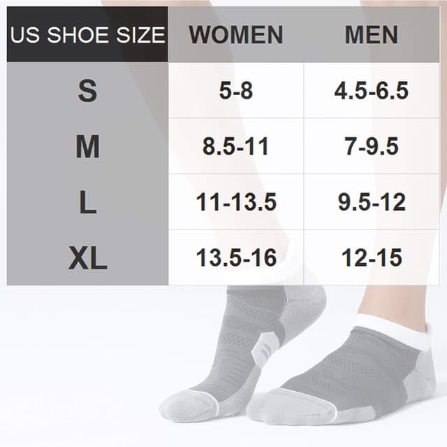 Detalle 2 de CS CELERSPORT Men's Running Ankle Socks 6-pack