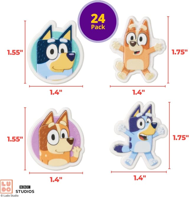 Thumbnail 3 de DecoPac Bluey So Much Fun Cupcake Rings 24-Pack