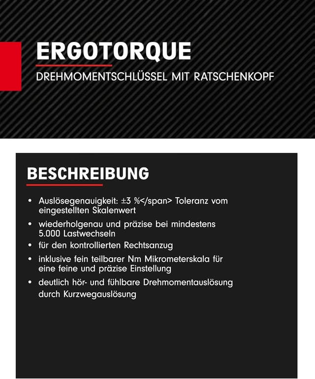 Thumbnail 4 de KS Tools 516.6542 ERGOTORQUEprecision Ratschen-Drehmomentschlüssel 1/2 Zoll