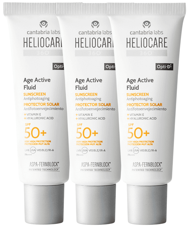 Imagen de Heliocare 360 Age Active Fluid SPF50 - 3x50 ml ☀ en OfertitasTOP