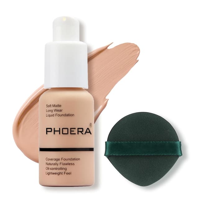 Detalle de PHOERA Foundation Full Coverage 30 ml