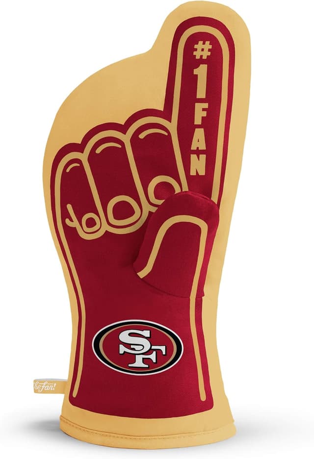 Detalle de YouTheFan NFL Officially-Licensed Cotton Oven Mitt (Heat Resistant) — Team Colors & Logo
