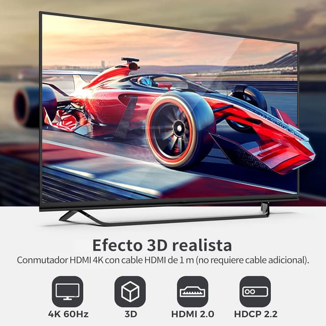 Thumbnail 5 de Fokky HDMI Switch 4K 60Hz conmutador bidireccional