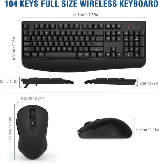 Thumbnail 5 de EDJO Wireless Keyboard Combo 2.4G