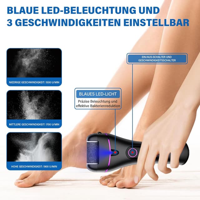 Thumbnail 1 de Ehomfory Hornhautentferner Elektrisch