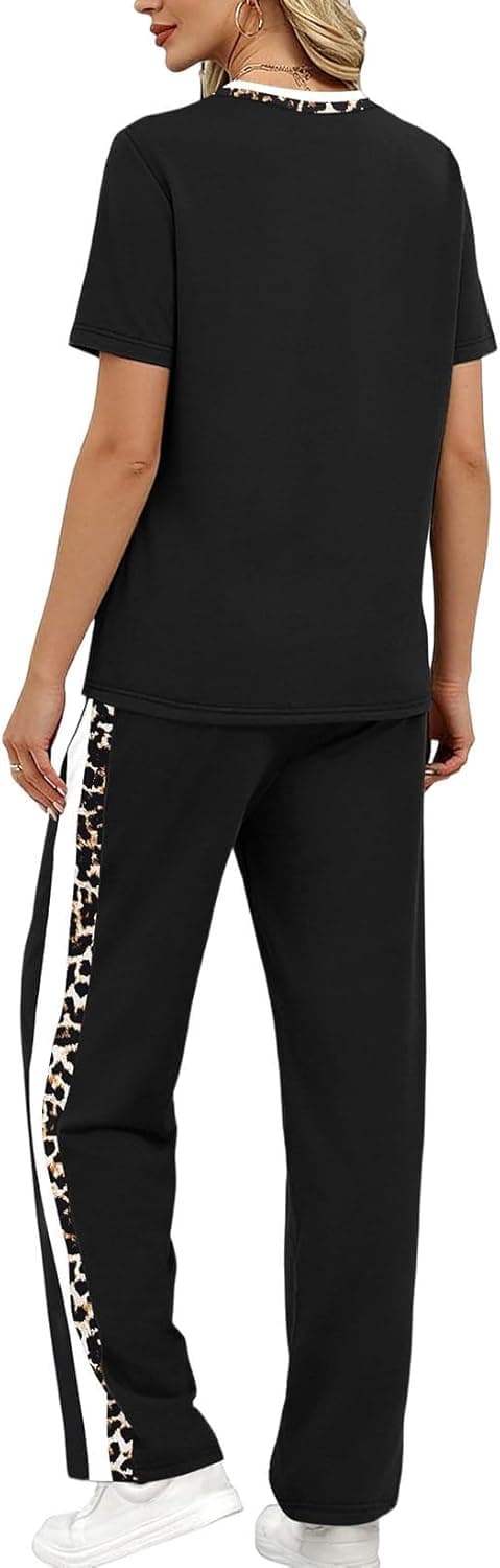 Detalle 2 de WIHOLL 2 Piece Lounge Set Wide Leg Pants