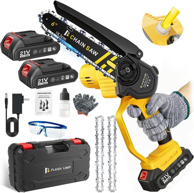 Imagen de Mini Chainsaw 6-inch 8000 mAh cordless chainsaw en OfertitasTOP