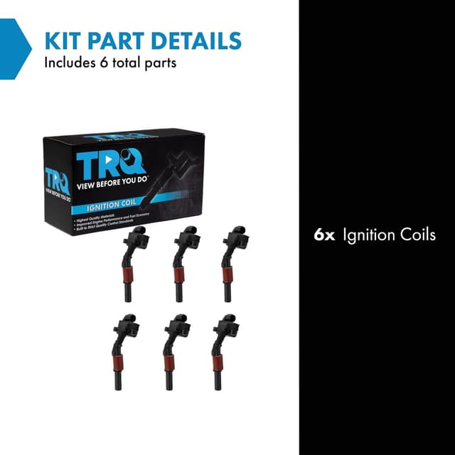 Detalle de TRQ Ignition Coil Set (6-Piece) Compatible with Select Mercedes-Benz Models (12–16)