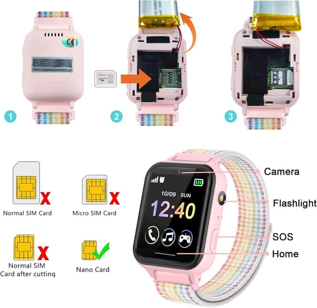 Thumbnail 4 de PTHTECHUS Smartwatch Niños 1.54"