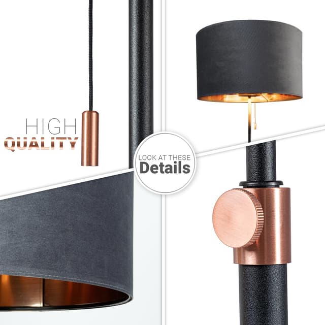 Detalle 2 de Lampadaire salon réglable E27 2,5 m