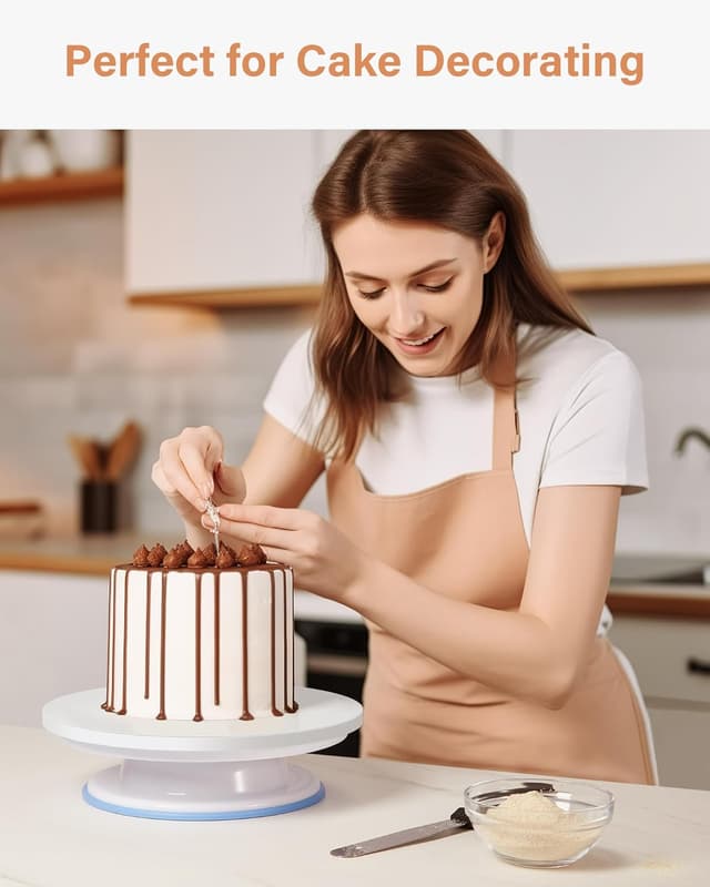 Detalle 2 de Kootek 10-Inch Round Cake Boards (1/2-Inch Thick Cake Drum), White, 6-Pack