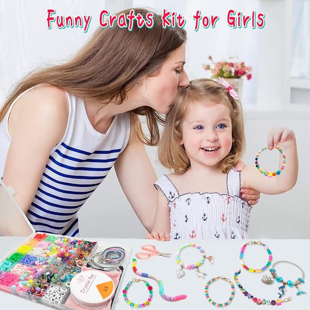 Thumbnail 2 de leitait Girls Toys Bracelet Making Kit 3400pcs jewelry kit