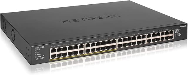 Detalle de NETGEAR Switch PoE Unmanaged GS348PP da 48 porte Gigabit con 24 PoE+ e budget 380W
