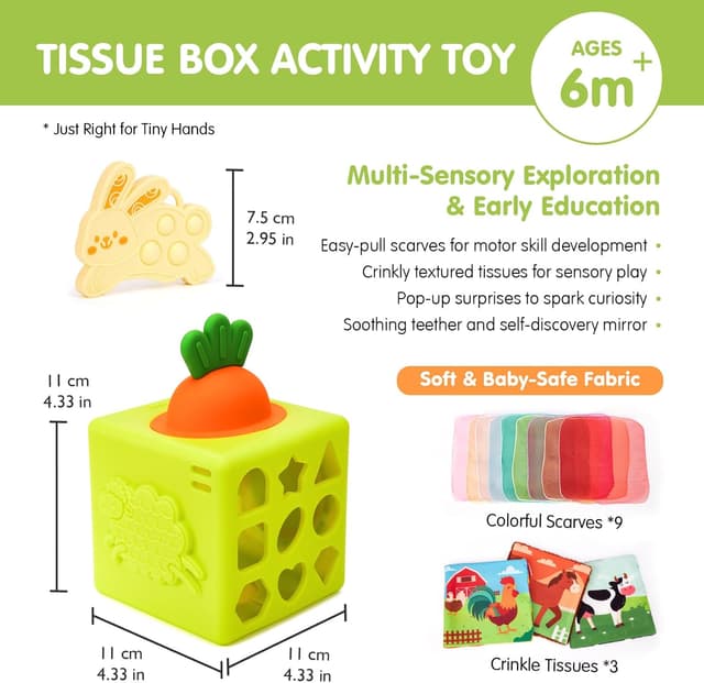 Thumbnail 6 de hahaland Baby Tissue Box Toy