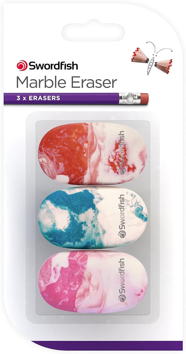 Thumbnail 1 de Swordfish Marble Eraser 3-Pack