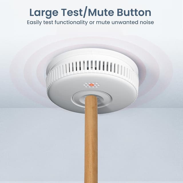 Detalle 1 de Smoke alarm for home, 10 years battery
