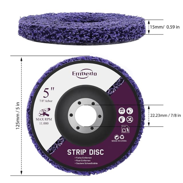 Detalle 2 de 5 CSD Scheiben 125 mm für Winkelschleifer