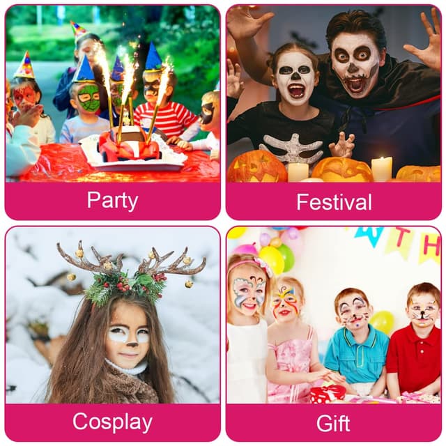 Thumbnail 6 de ACWOO 16 Farben Halloween Schminke 🎨