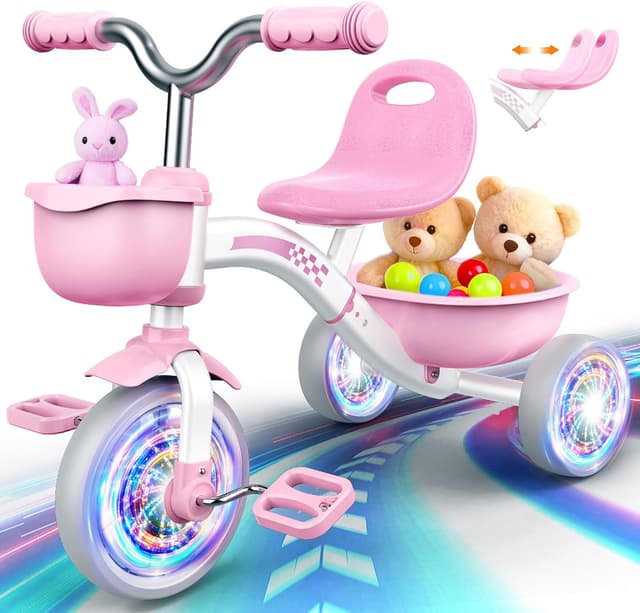 Detalle de Kkdi Toddler Tricycle Adjustable Seat, Ages 1-5