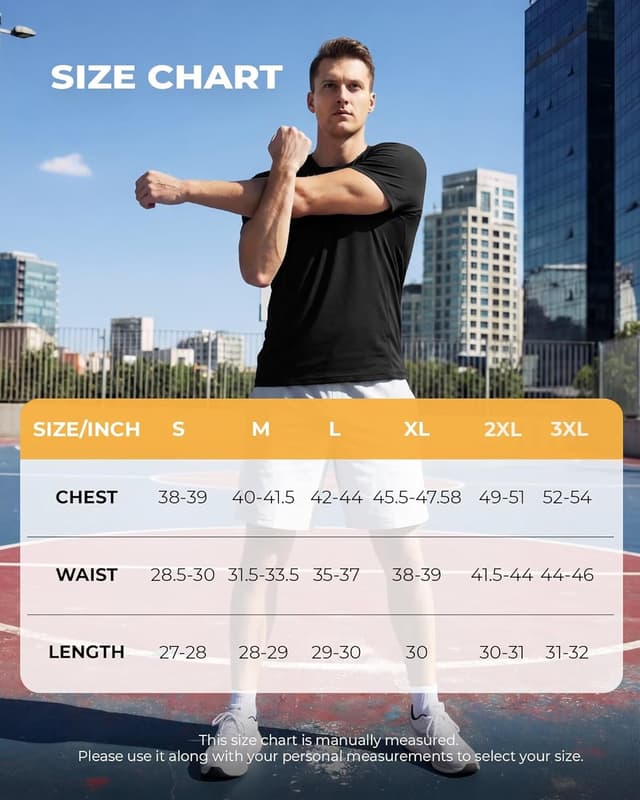 Detalle 1 de BOOJO men’s quick-dry gym T-shirt with SPF sun protection (short sleeve crew neck)