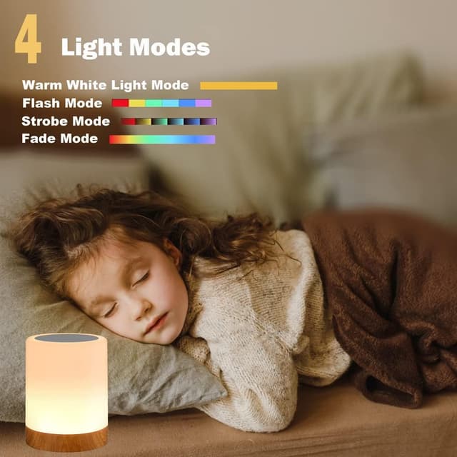 Thumbnail 3 de Caxmtu LED Night Light Bedside Lamp