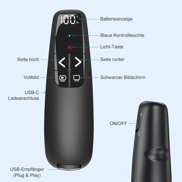 Thumbnail 6 de USB-C Präsentationsfernbedienung mit 100 ft