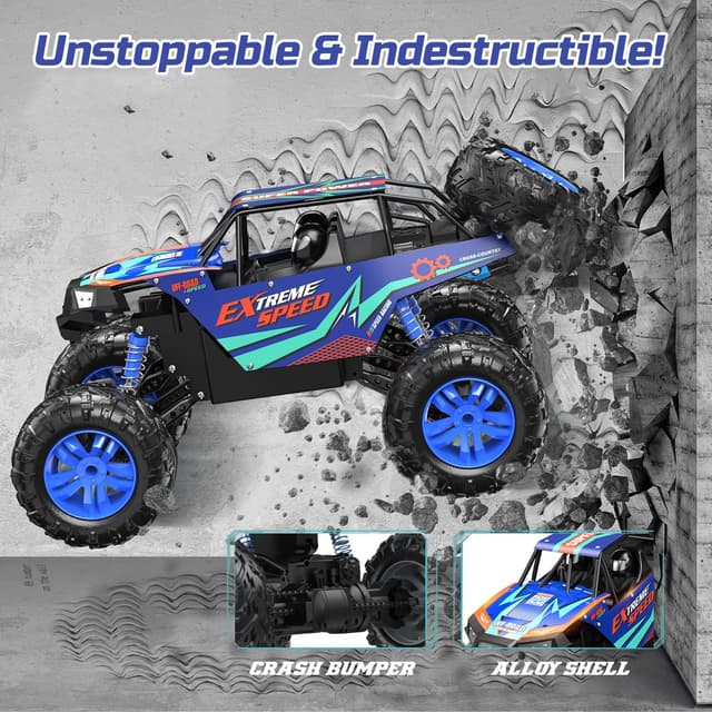Thumbnail 3 de DEERC Large 1:8 Scale Monster Truck RC Car 2.4Ghz