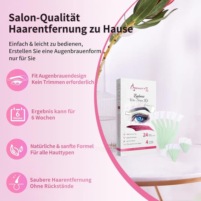 Thumbnail 6 de Beauty7 Augenbrauen Wachsstreifen vorgeschnitten