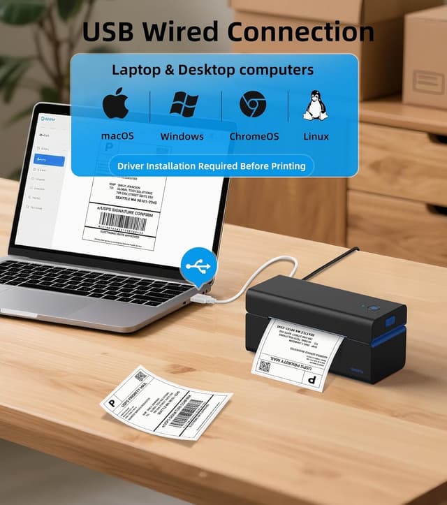 Thumbnail 6 de ORGSTA DHL Etikettendrucker 152 mm/s