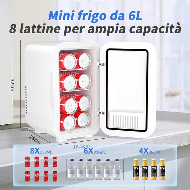 Detalle 2 de YASHE Mini Frigorifero 6 litri