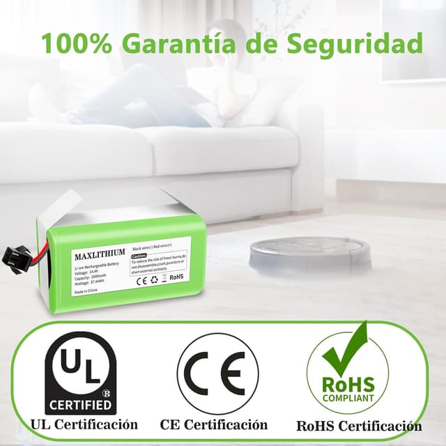 Detalle de Batería 14.4V 2600mAh para Conga y Robovac