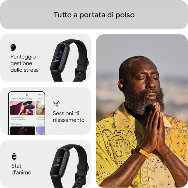 Thumbnail 4 de Fitbit Inspire 3: Tracker fitness 10 giorni