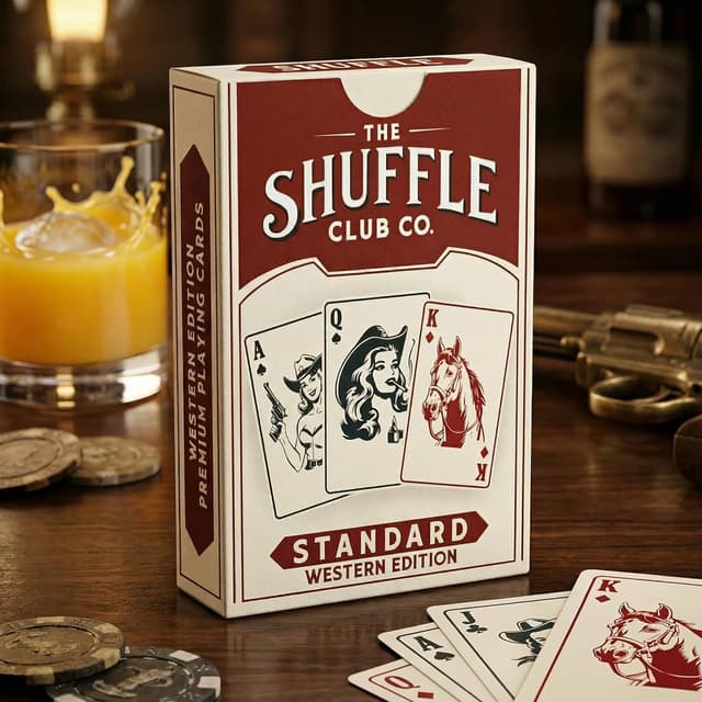 Thumbnail 6 de Shuffle Club Co Western Playing Cards – Hand-Illustrated Wild West Deck (Made in the USA)