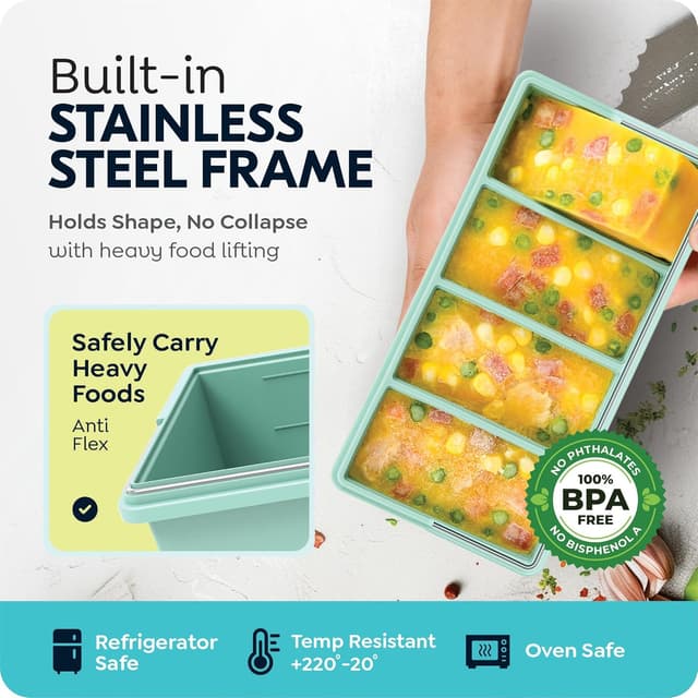 Detalle 1 de Silicone Freezer Trays 1-Cup