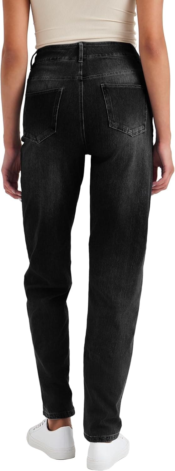 Detalle 2 de LaiEr Damen High-Waist Stretch-Yoga-Jeans mit leichtem Bootcut – Pull-on Sporthose