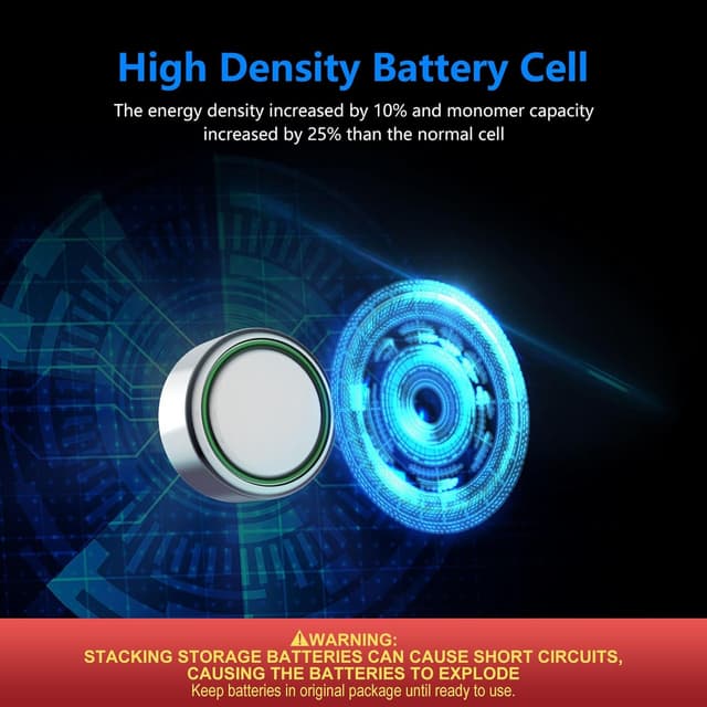 Thumbnail 1 de POWEROWL LR44 Batteries 40 Pack 40-count