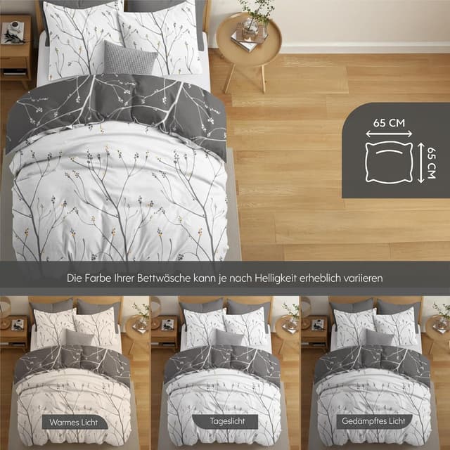 Thumbnail 5 de Dreamzie Bettwäsche Set 260 x 240 cm Mikrofaser