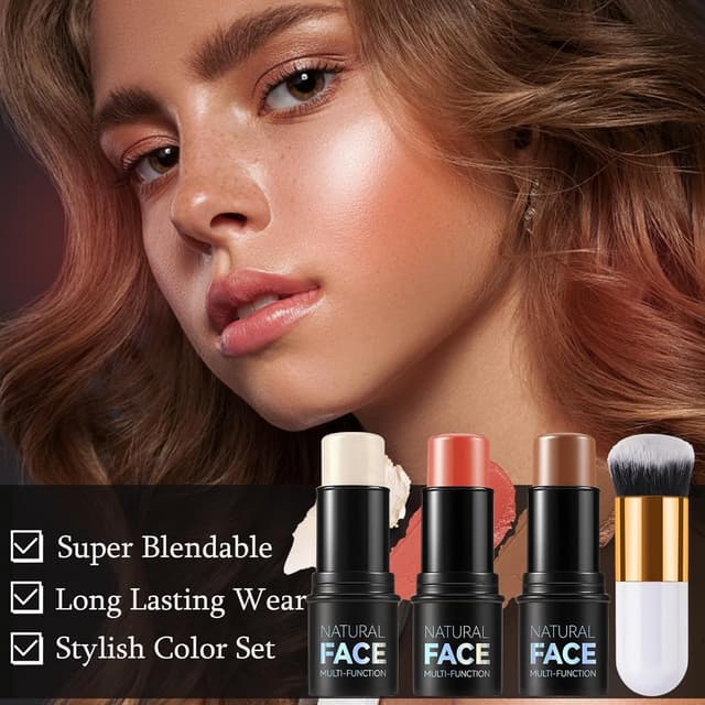 Detalle 2 de Contour Highlighter Set mit 3 Sticks